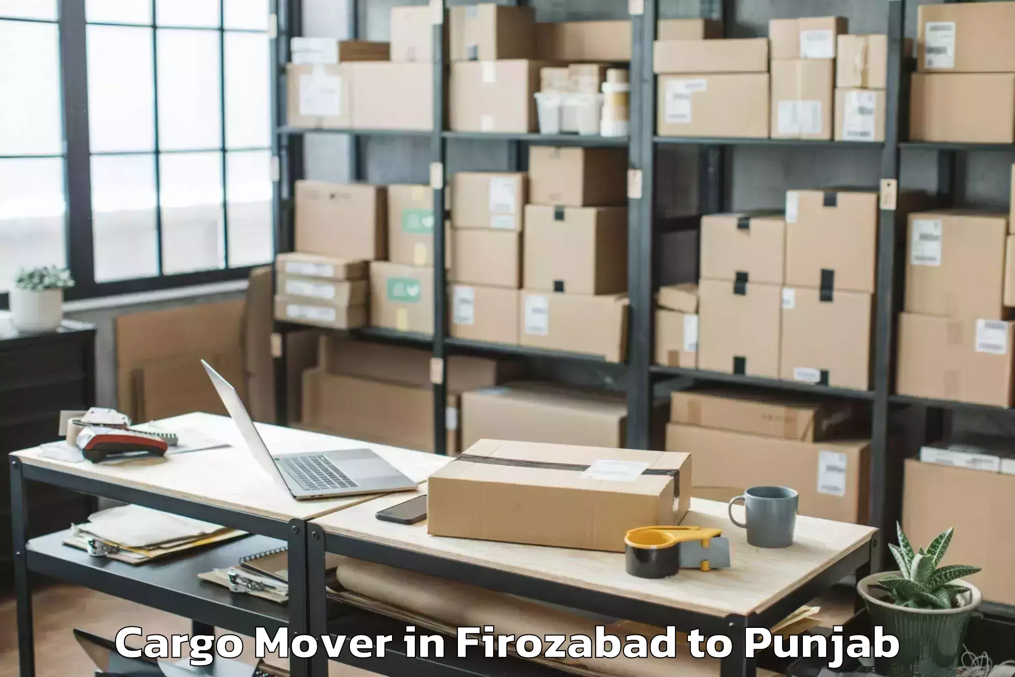 Top Firozabad to Dasua Cargo Mover Available